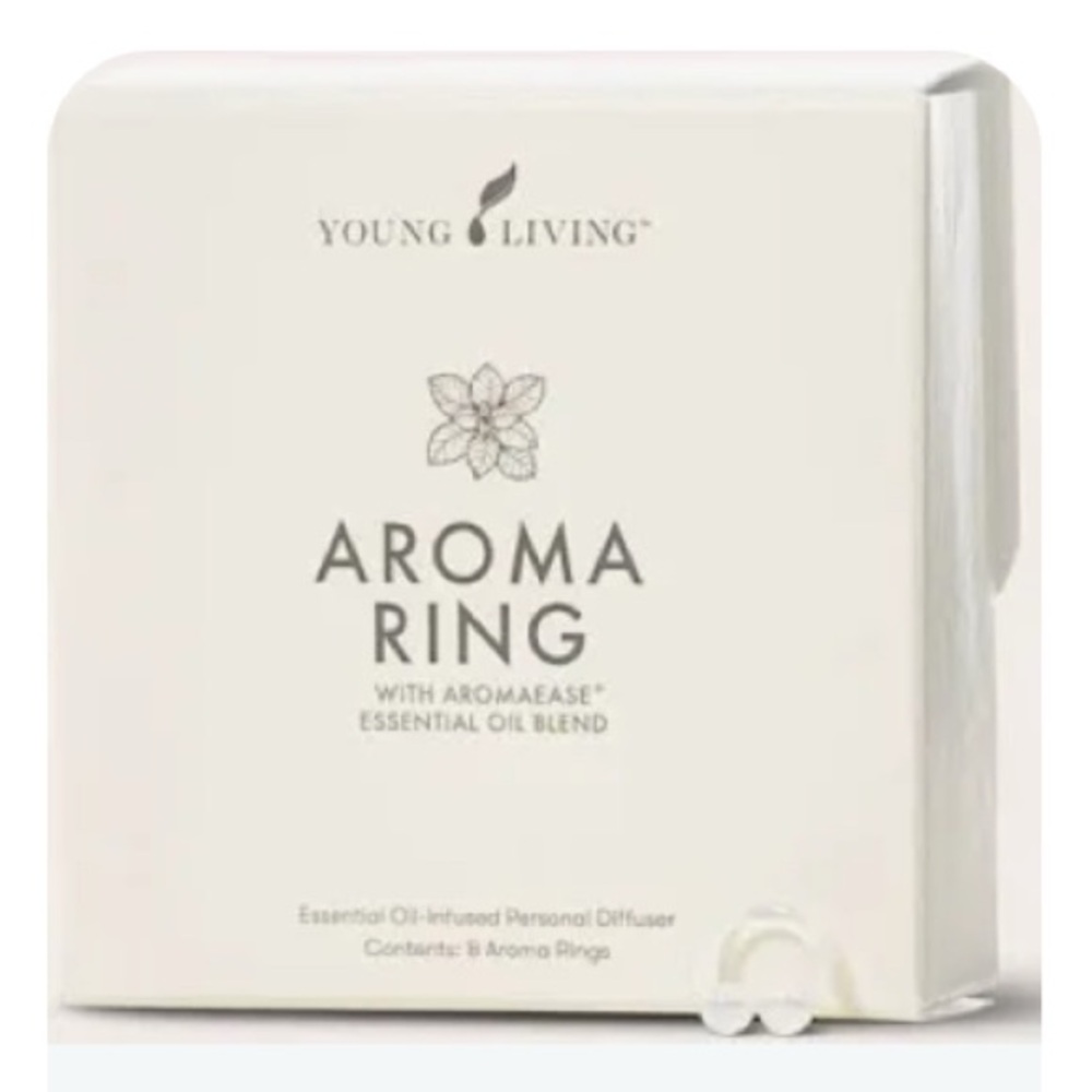 Young Living Aroma Ring with AromaEase - White